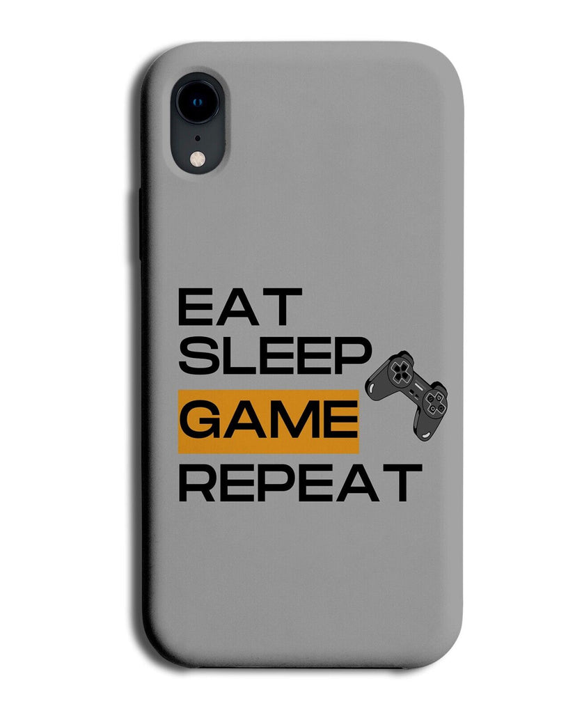 Eat Sleep Game Repeat Phone Case Cover Wording Words Gamer Phrase Quote AP87