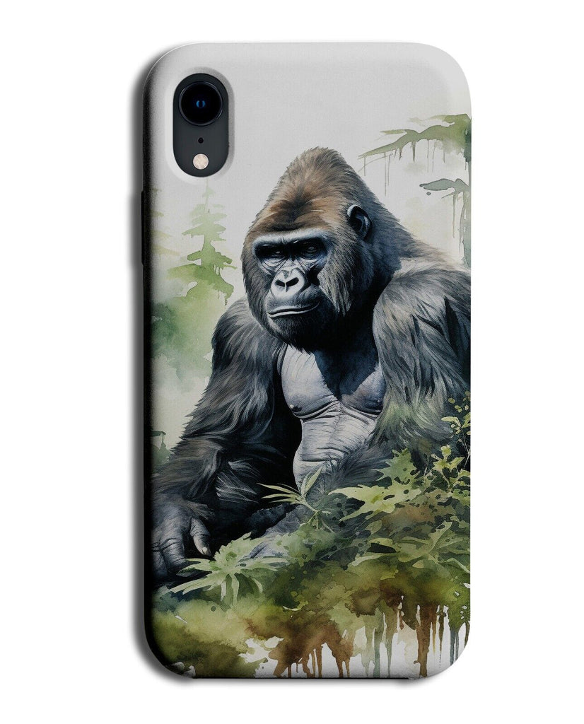Western Lowland Male Gorilla Phone Case Cover Gorillas Oil Painting Monkey DD93