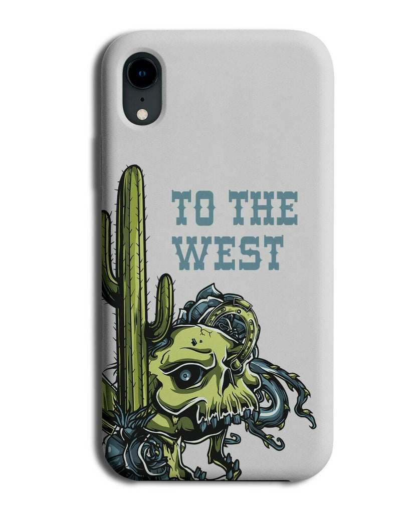 Skull In The West Phone Case Cover Cactus Western Cowboy Plant Vintage E265