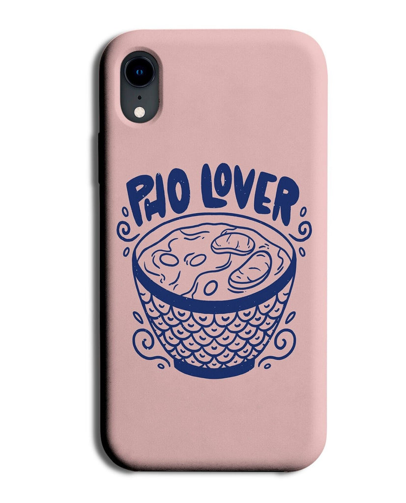 Vietnamese Food Phone Case Cover Noodles Bowl Pho Noodle Soup Pink Lover P135