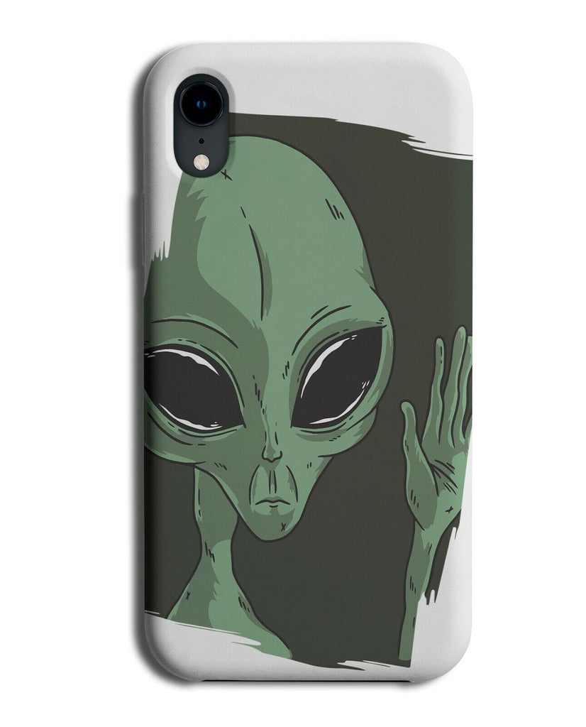 Stylish Waving Alien Face Phone Case Cover Aliens Green Space Hand Hands i943