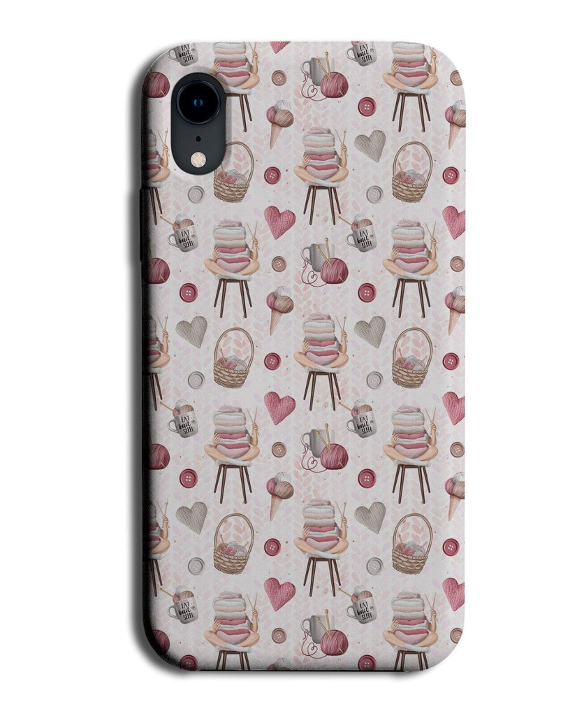 Knitting Pattern Phone Case Cover Knitter Knit Objects Symbols Design Style BP20