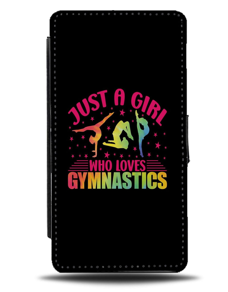 Just A Girl Who Love Gymnastics Flip Wallet Case Gymnastic Flip Move Jump DB05