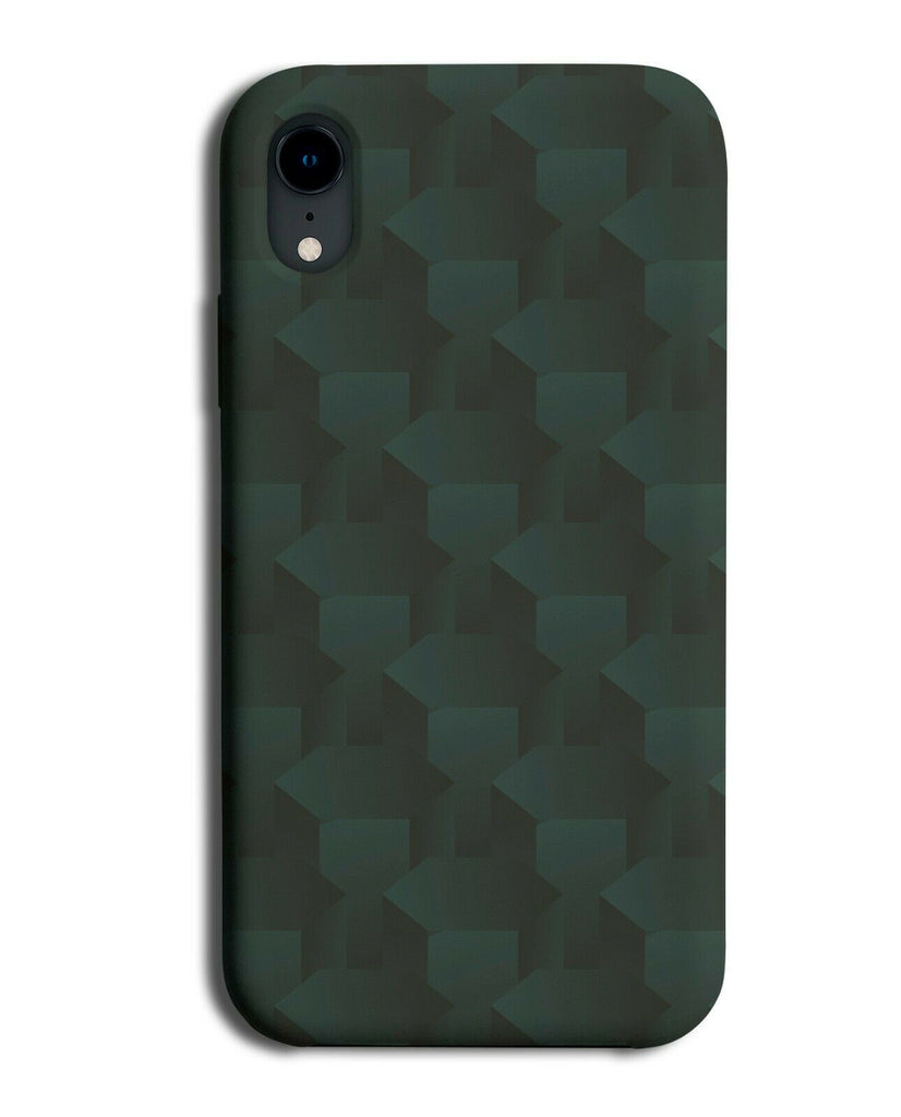 Dark Turquoise Green Coloured Abstract Phone Case Cover Colour Shades H385