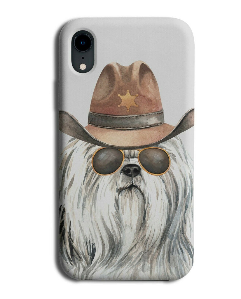 Shih Tzu Phone Case Cover Dog Dogs Pet Cowboy Cow Boy Hat Sheriff Shitzu K604