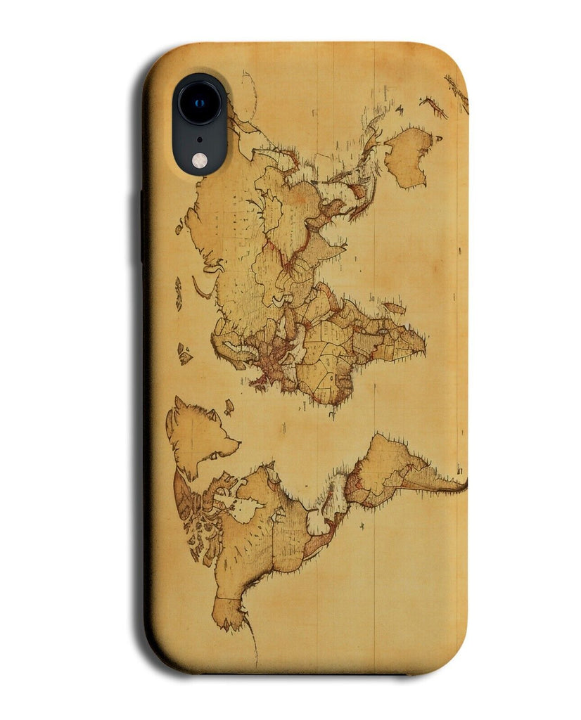 Vintage World Map Phone Case Cover Treasure Maps Design Nautical Atlas DD95