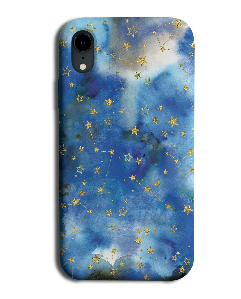 Blue Airbrush Stars Phone Case Cover Night Sky Star Air Brush Dark Navy K956