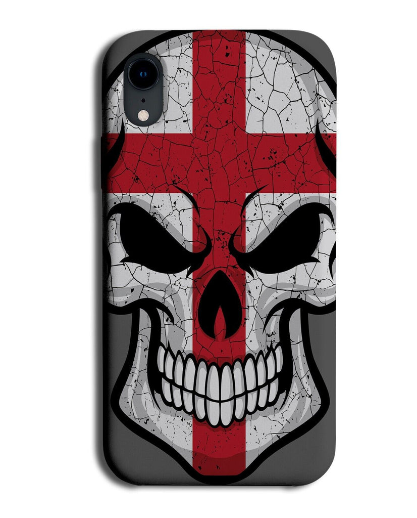 England Flag Skull Phone Case Cover St Georges Cross English Style Skulls DD08