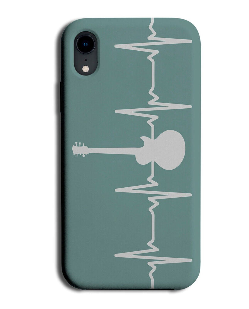 Green Bass Guitar Heartbeat Phone Case Cover Musical Instrument Music Q515