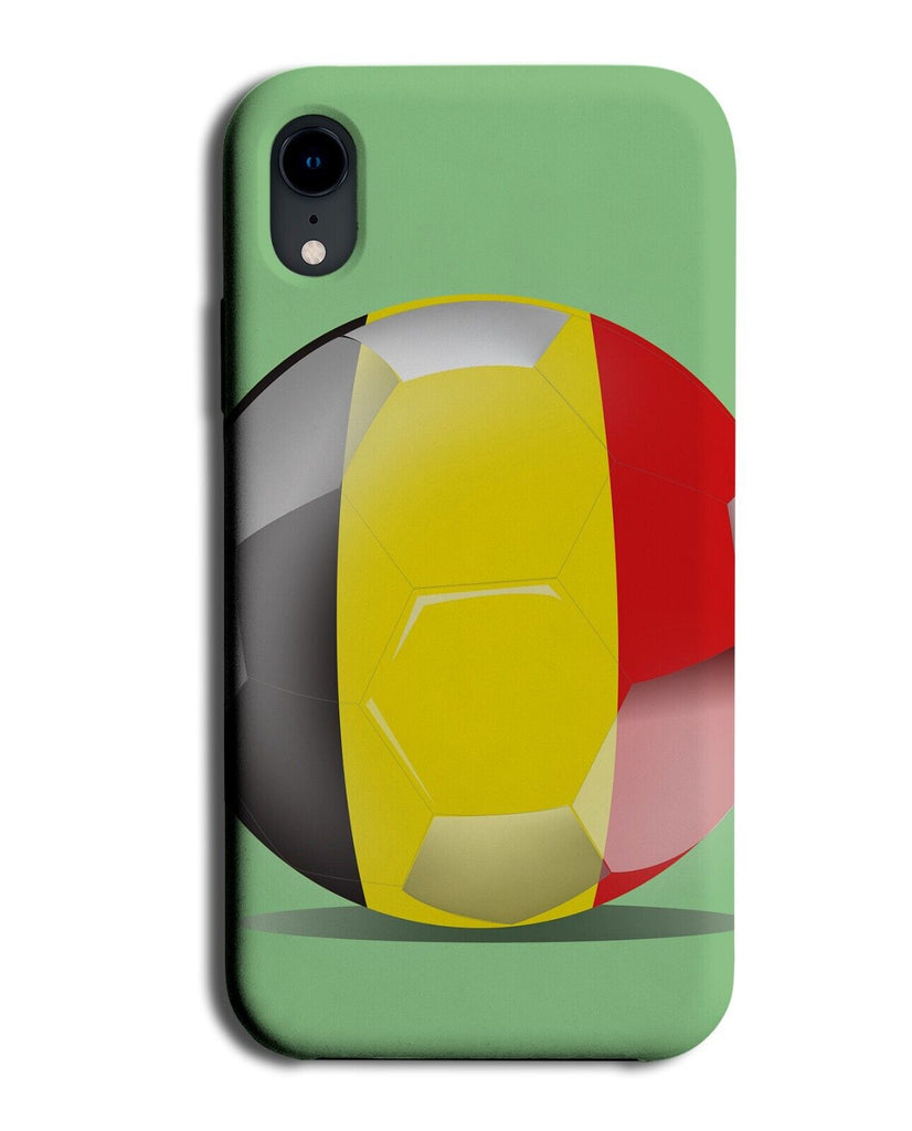 Belgium Football Design Phone Case Cover Belgia Flag Flags Country Red Q237