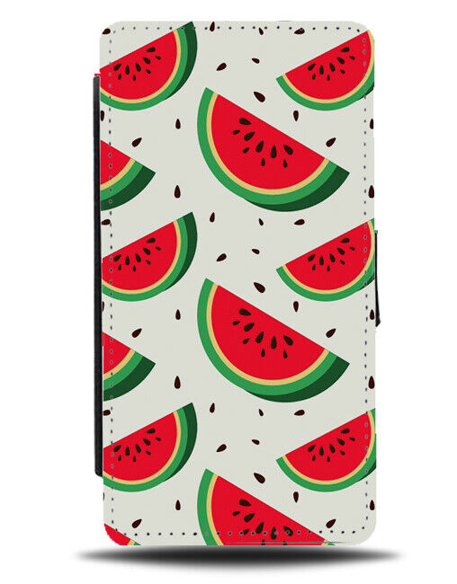 Watermelon Cartoon Pattern Flip Wallet Case Watermelons Water Melons E626