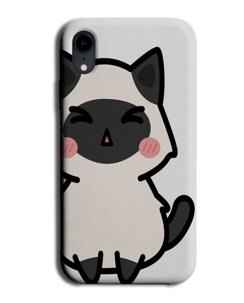 Cartoon Tonkinese Cat Phone Case Cover White Siamese Animal Cats Kat BK98