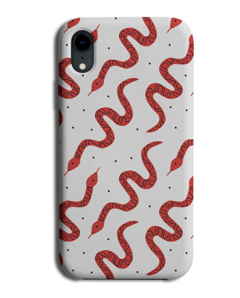 Snakes Pattern Phone Case Cover Snake Design Reptile Reptiles Gift Present K299