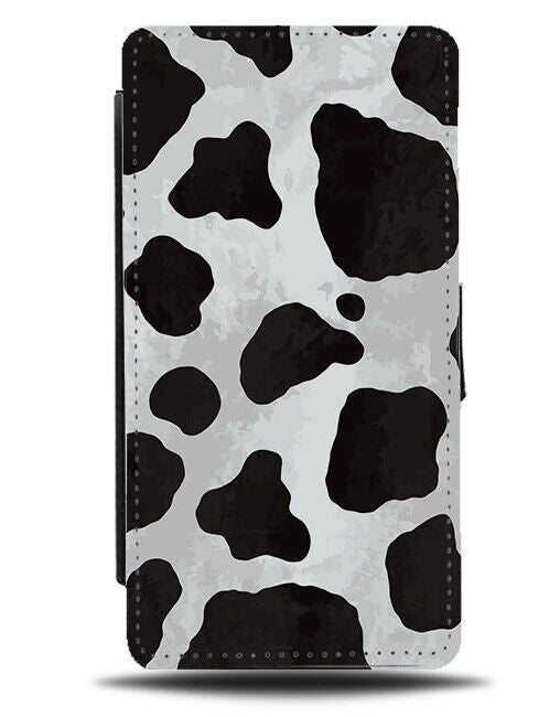 Cow Print Spots and Shapes Phone Cover Case Skin Black and White Cows J149