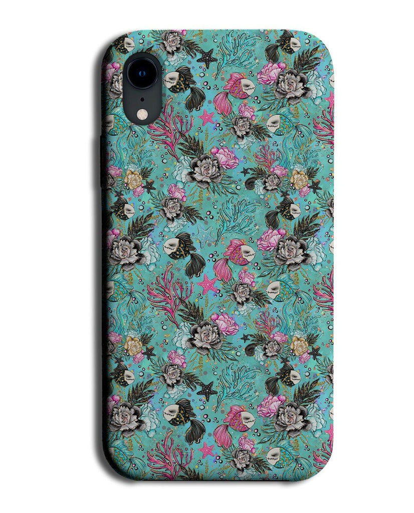 Green Mermaid Seaweed Phone Case Cover Sea Weed Shells Pink Grunge Goth CF25
