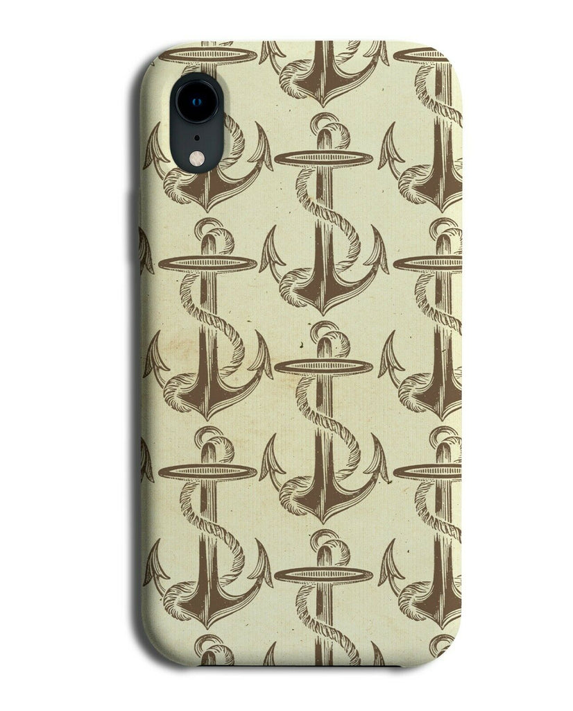 Ancient Pirate Anchor Pattern Phone Case Cover Anchors Ship Shape Shapes G087