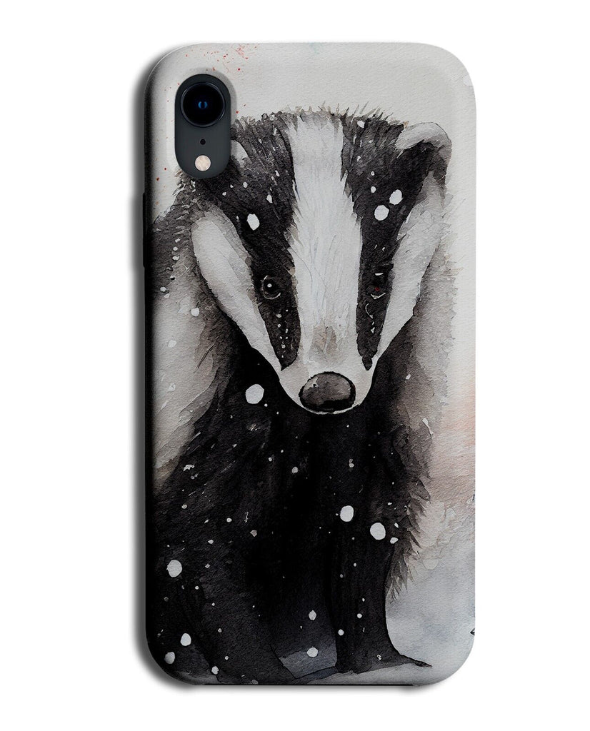 Christmas Badger Face Phone Case Cover Head Gift Present Badgers Lover Wild DC60