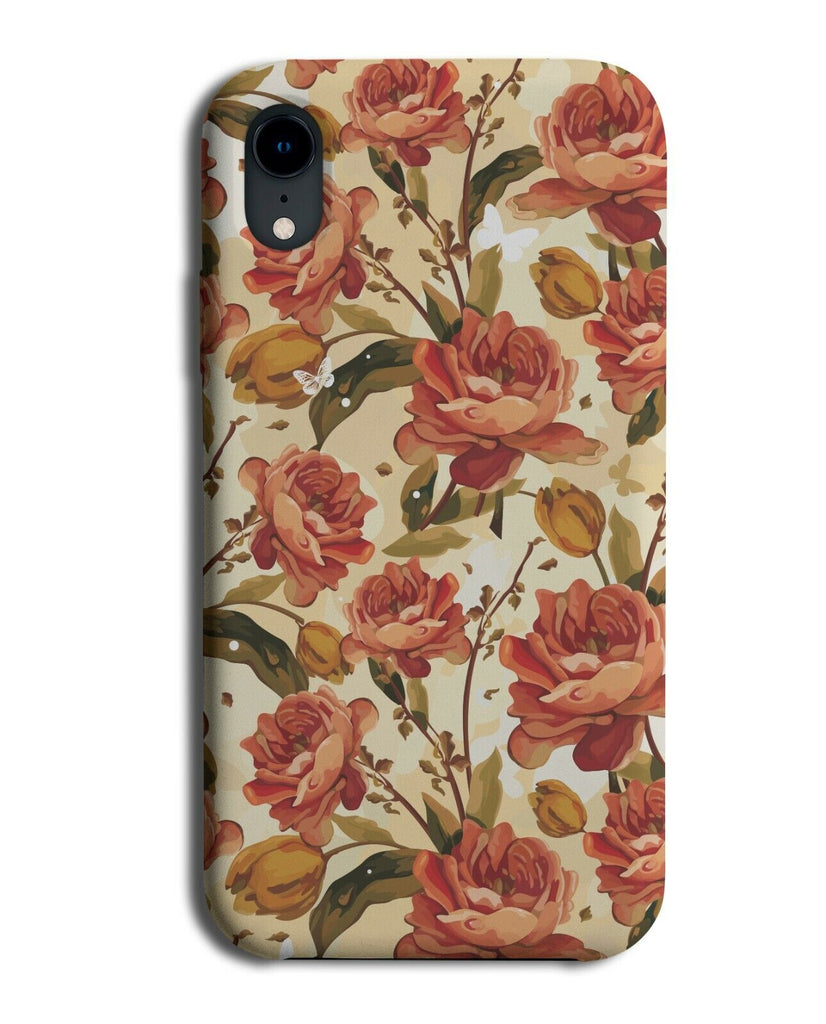 Vintage Fine Floral Pattern Phone Case Cover Design Flowers Retro K869