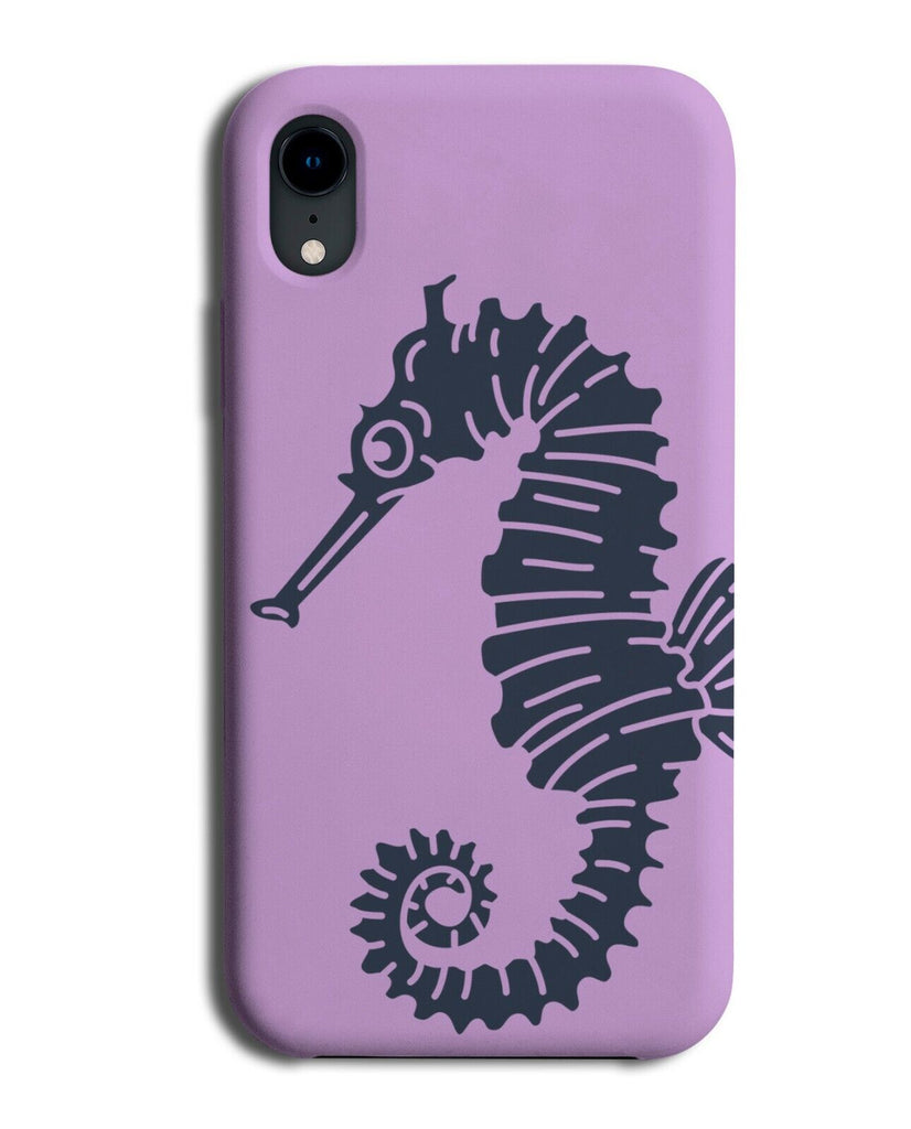 Seahorse Silhouette Outline Phone Case Cover Stencil Sea Horse Shape Design K251