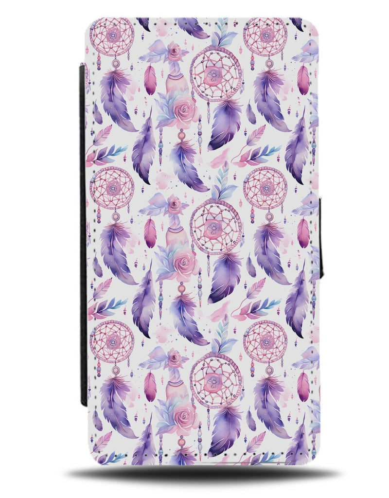 Purple Dreams Catchers Pattern Flip Wallet Case Dream Catcher Dreamcatcher CN06