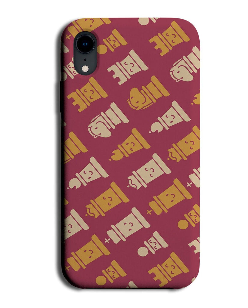 Cartoon Chess Pieces Pattern Phone Case Cover Piece Player Playing Game P639