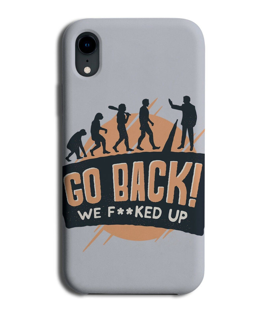 Funny Evolution Timeline Silhouette Phone Case Cover Humans Monkey Shapes J798