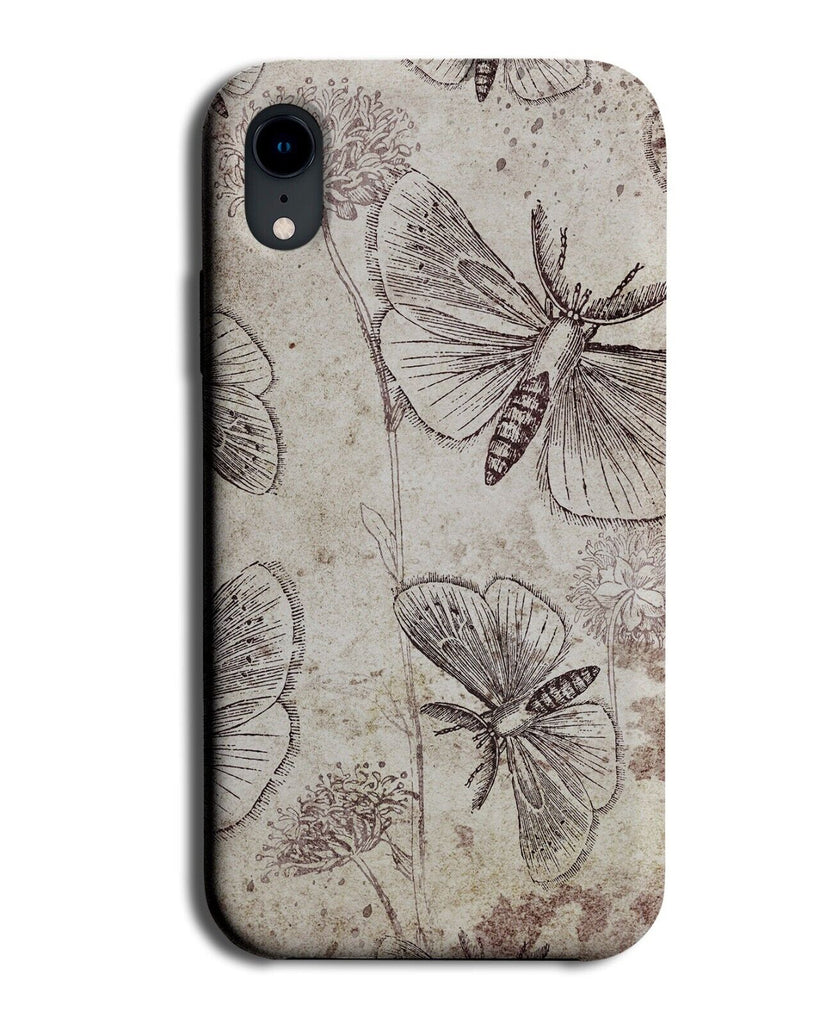Vintage Moths Phone Case Cover Moth Wings Wing Paper Papers Style Old P385A