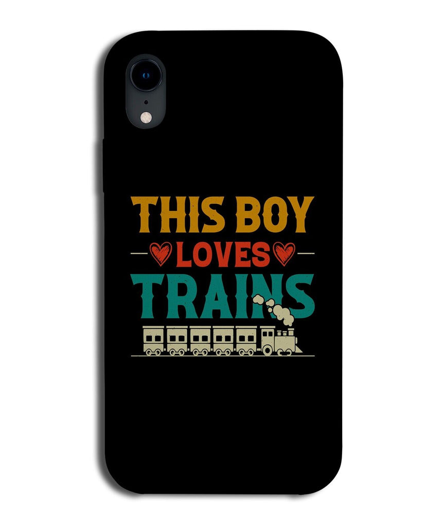 This Boy Loves Trains Phone Case Cover Train Lover Fan Model Railway Set DG15