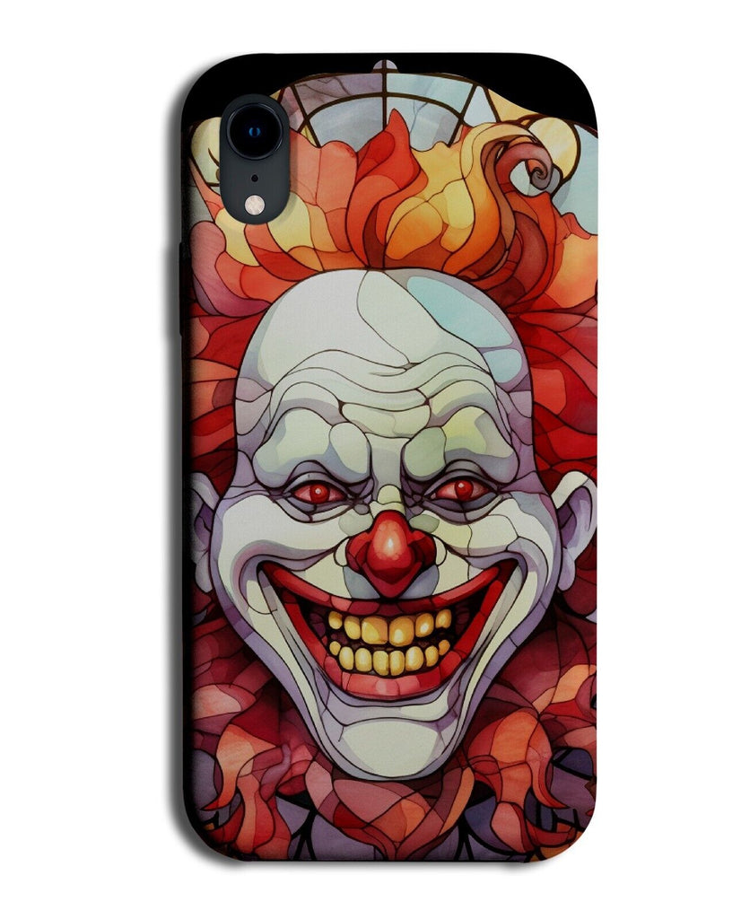 Horror Clown Stained Glass Design Phone Case Cover Style Clowns Face Circus CF41