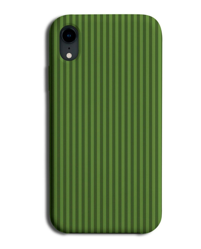 Vertical Dark Green Striped Lines Phone Case Cover Stripes Pattern Design G667