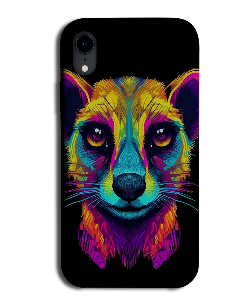 Colourful Meerkat Face Phone Case Cover Meer Kat Meercat Neon Graffiti Fun CH12