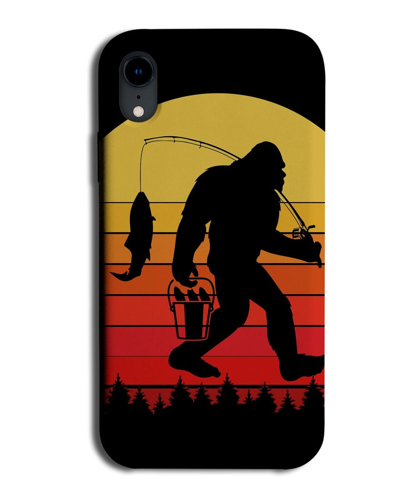 Funny Bigfoot Fishing Phone Case Cover Big Foot Sasquatch Angler Retro Yeti P352