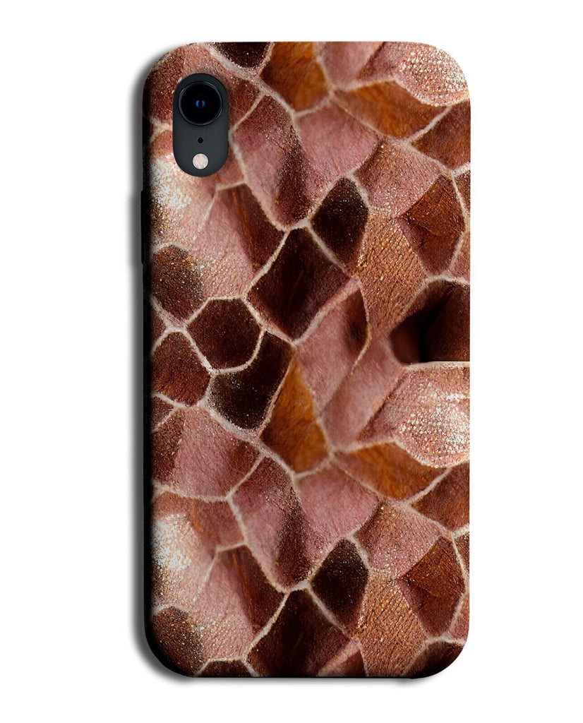 Rose Gold Scales Phone Case Cover Reptile Girls Snake Skin Print Coloured AQ56