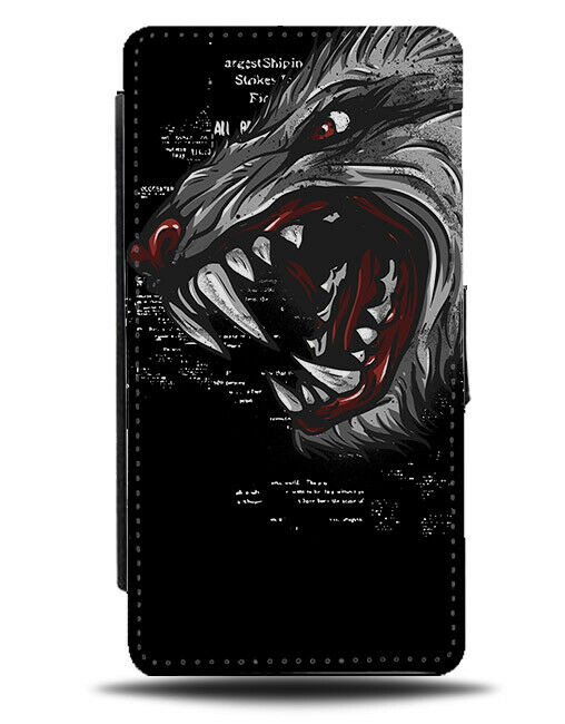 Graffiti Art Flip Wallet Phone Case Werewolf Wolf Wolves Street Artwork E538