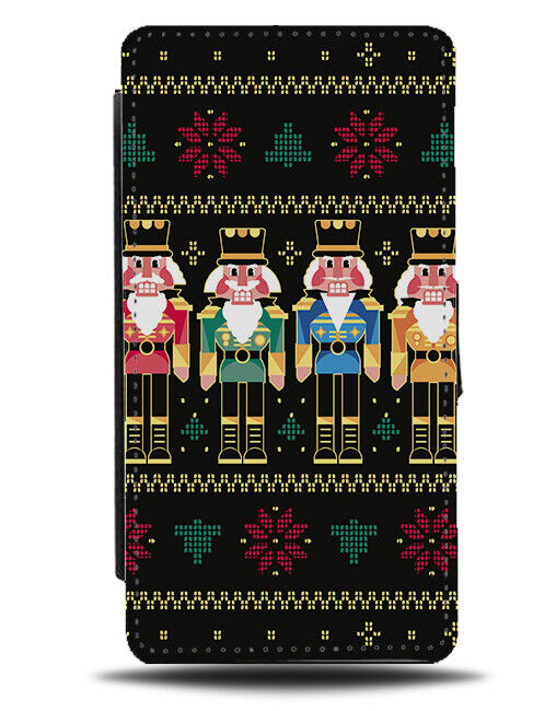 Nutcracker Ugly Sweater Flip Wallet Case Nutcrackers Soldier Soldiers Jumper 762