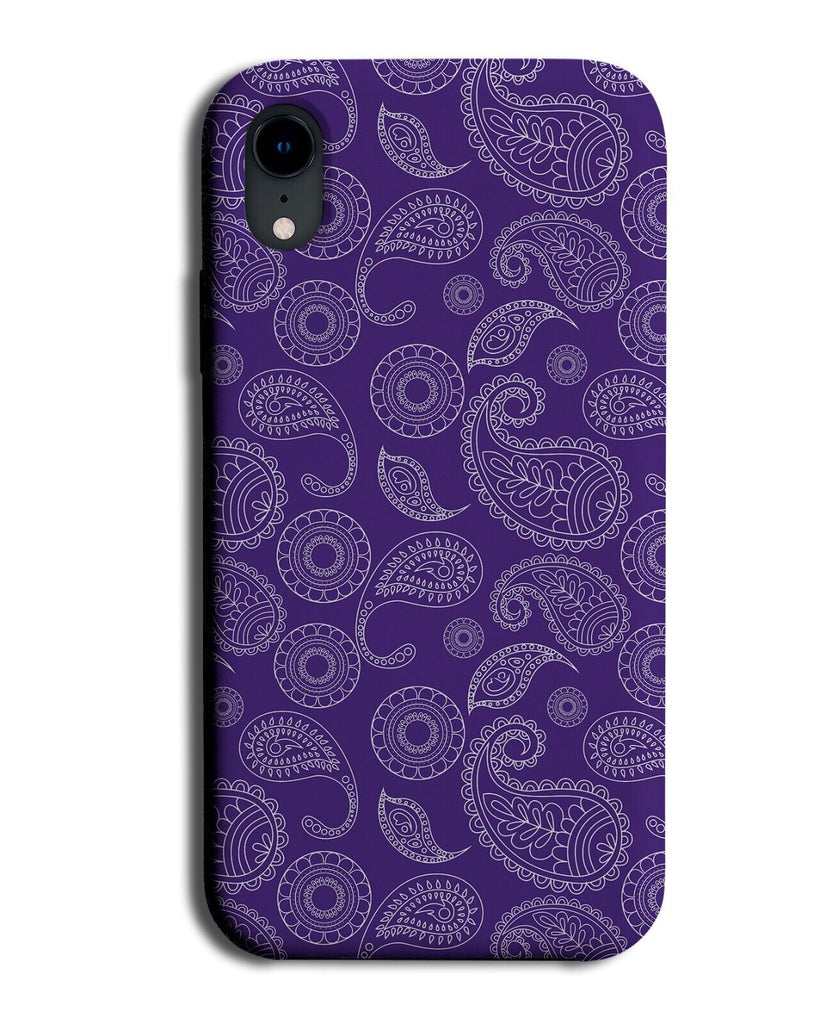 Purple Paisley Phone Case Cover Shapes Style Bandana Design Pattern Tears CK65