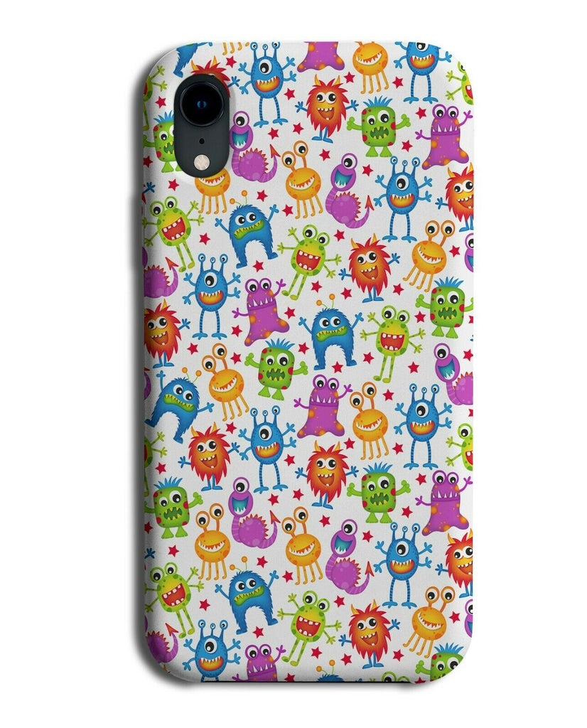 Bright Colourful Aliens Phone Case Cover Space Alien Monsters Rainbow E753