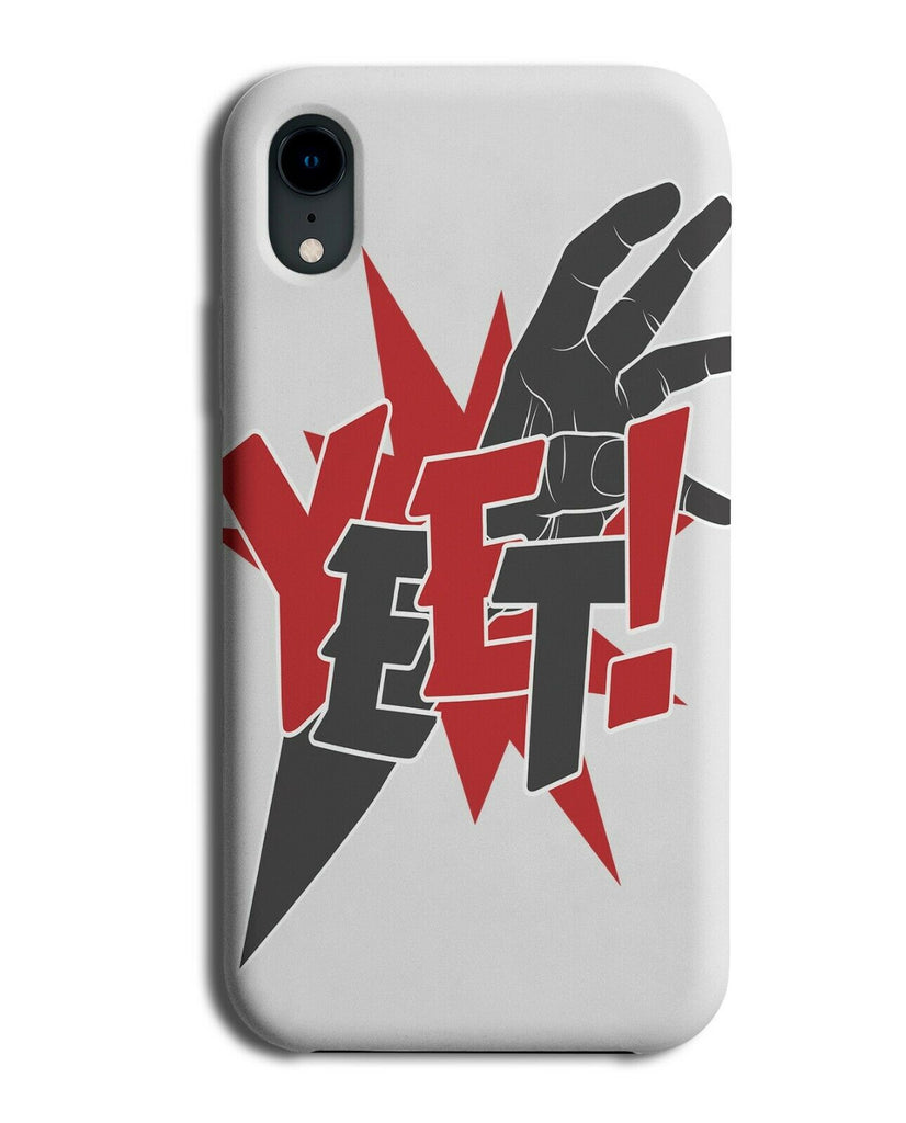 Yeet Phone Case Cover Funny Comic Book Quote Comicbook Red and Black E216