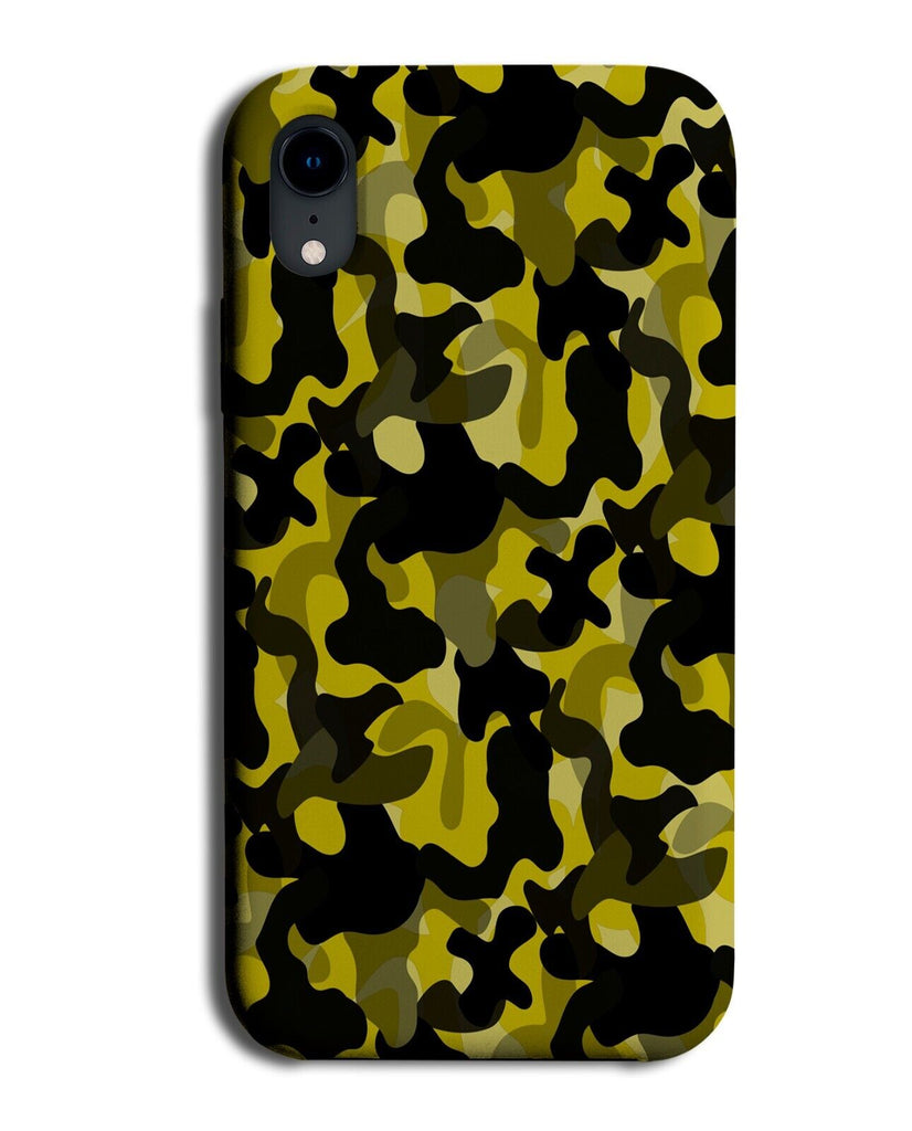 Yellow Camouflage Pattern Phone Case Cover Coloured Camo Print Army Style CH25