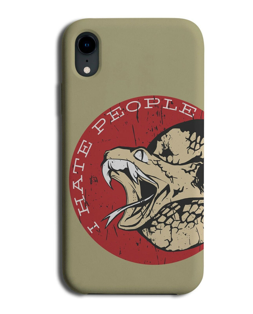 I Hate People Snake Phone Case Cover Cobras Adder Snakes Antisocial K301