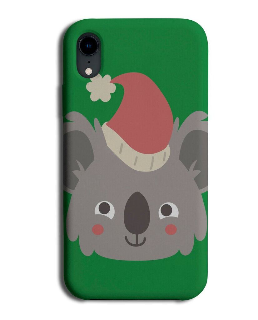 Christmas Koala In Santa Hat Phone Case Cover Xmas Bear Face Kids Childs J666