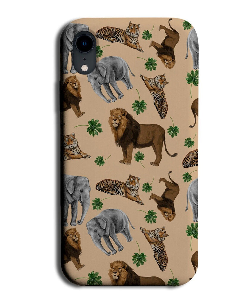 Lions Tigers and Elephants Phone Case Cover Elephant Tiger Lion African AV69
