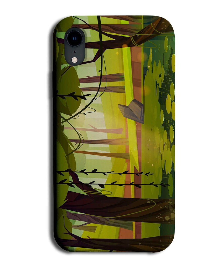 Cartoon Kids Swamp Lake Phone Case Cover Swamps Green Water River Wild BU61
