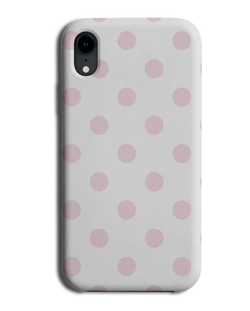 White and Baby Pink Polka Dot Pattern Phone Case Cover Dots Spots Light i575