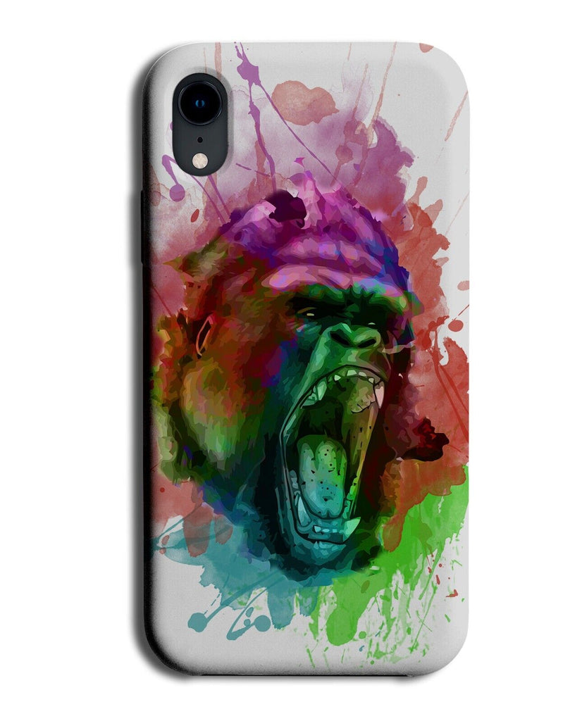 Gorilla Scream Face Phone Case Cover Monkey Angry Scary Teeth Gorillas AS41