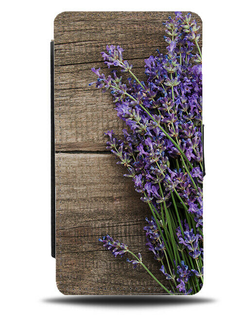 Lavender Flowers Picture Flip Wallet Case Photo Photograph Lavenders Flower L042