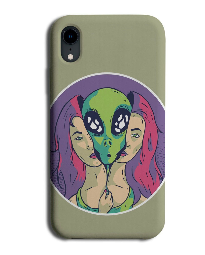 Trippy Alien Fancy Dress Mask Phone Case Cover Girls Head Split Aliens i921