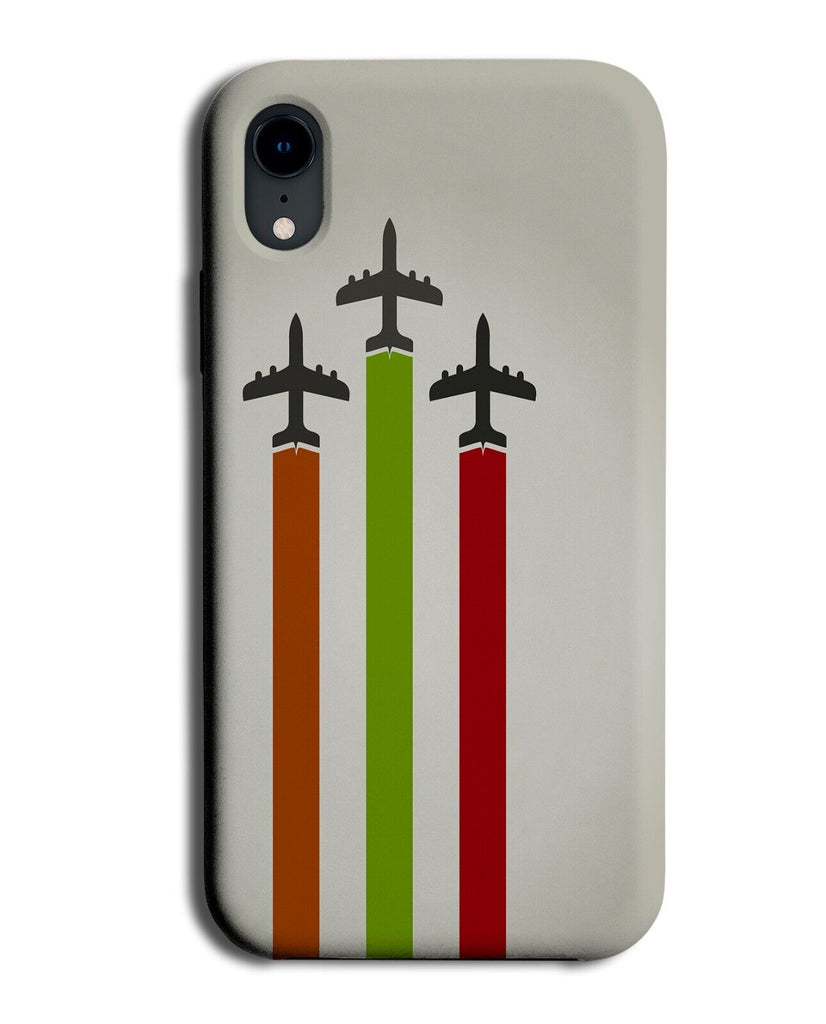 Cartoon Airplane Contrails Phone Case Cover Contrail Colourful Planes Jets CJ97