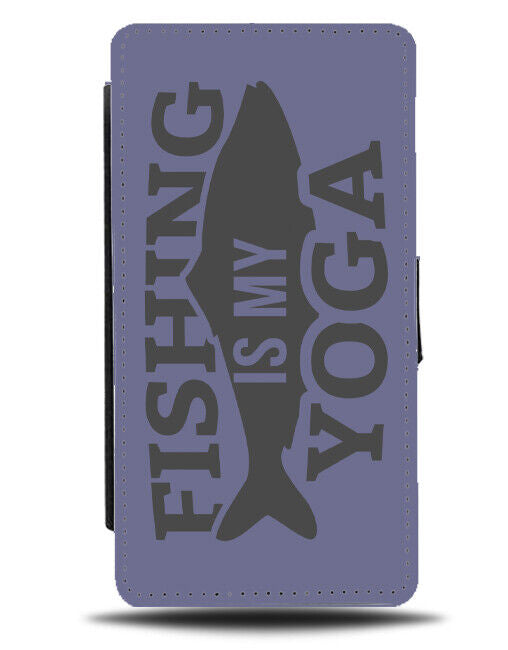 Fishing Is My Yoga Flip Wallet Case Passion Passionate Gift Present Mens J355