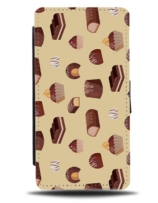Box Of Chocolates Pattern Flip Wallet Case Design Choc Chocolate Sweets K841